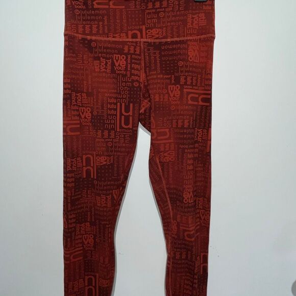 Lululemon Wunder Train Contour Fit HR Tight Ombre Red Multi Size : 8 - Picture 2 of 10